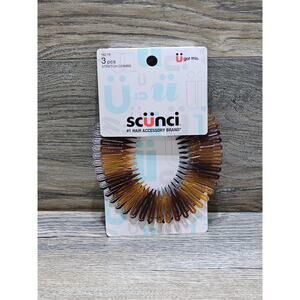 Scunci Effortless Beauty Stretch Comb, Assorted Colors, 3-Count